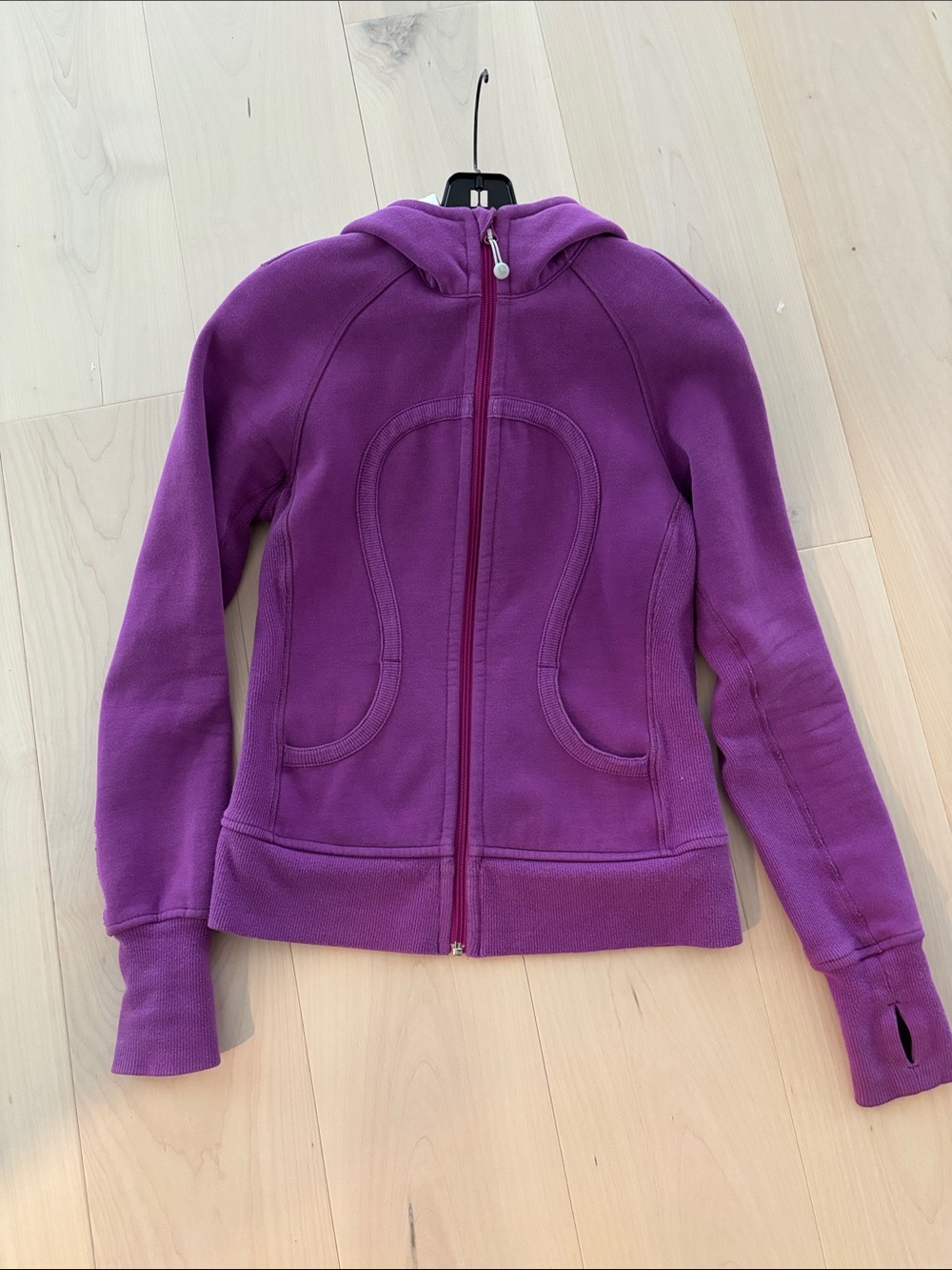 Lululemon Scuba Hoodie Purple Zip-Up Fleece Jacket Size 4